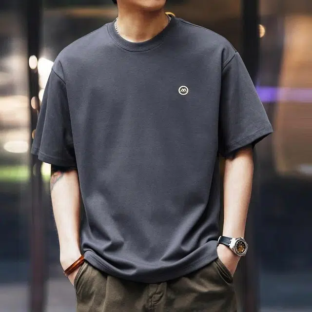 格蓝鹿 圆领薄款宽松卫衣 男款