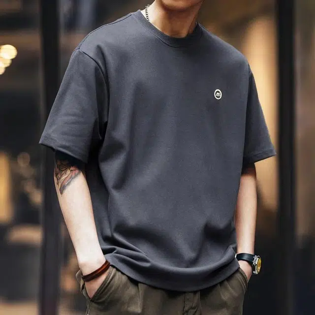 格蓝鹿 圆领薄款宽松卫衣 男款