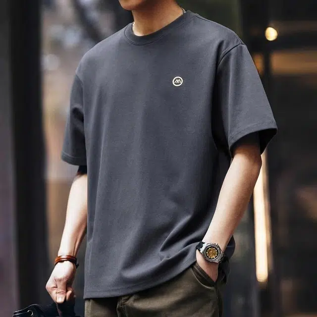格蓝鹿 圆领薄款宽松卫衣 男款