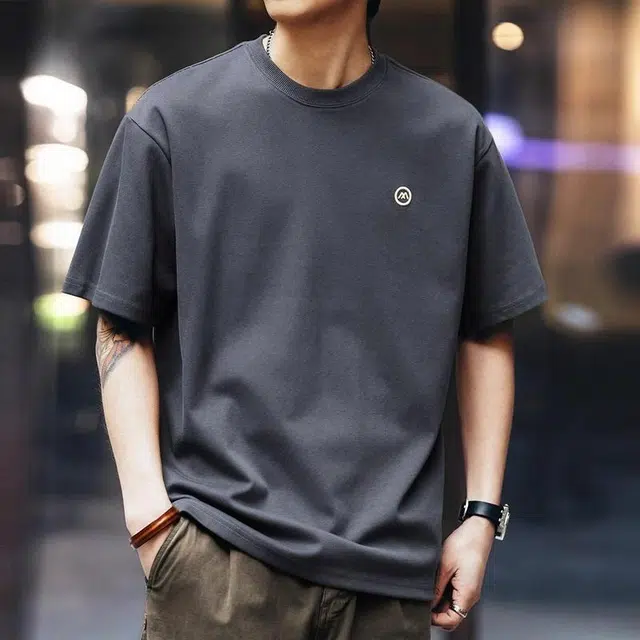 格蓝鹿 圆领薄款宽松卫衣 男款