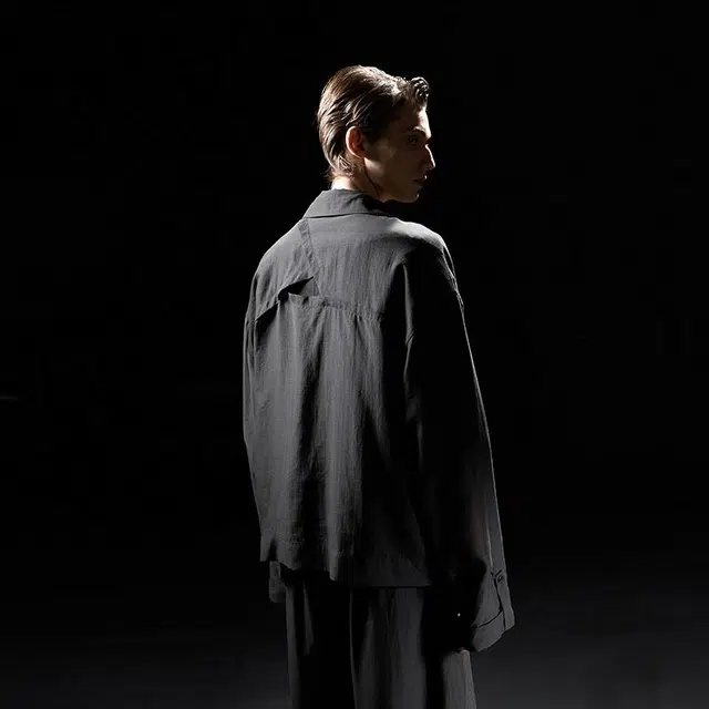幻象者 薄款休闲拉链长袖夹克外套 男女同款 黑色
