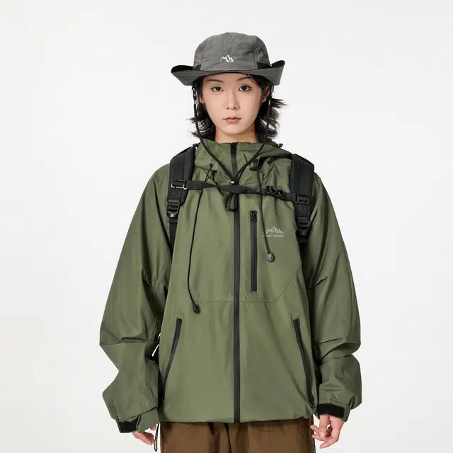雅鹿  三合一系列 可拆卸内胆户外攀登高海拔环境徒步登山旅游立体工装宽松连帽  防水防风保暖冲锋衣 男女同款