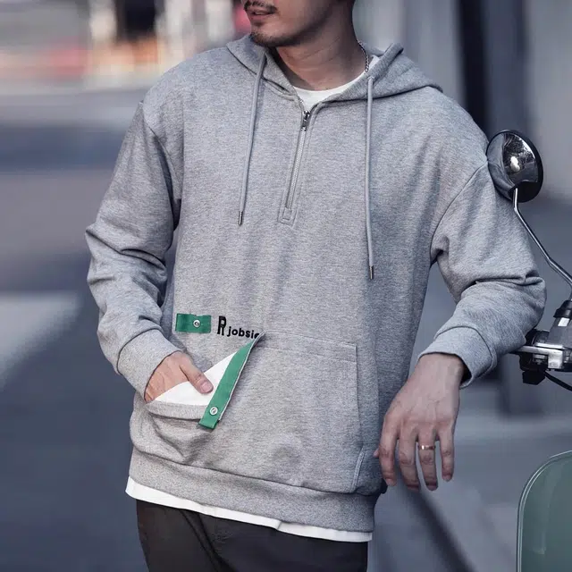 格蓝鹿 连帽学院风潮牌卫衣 男款