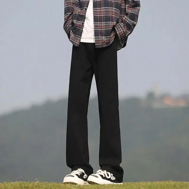 八哥 美式简约水洗做旧基础款休闲时尚牛仔裤 男女同款