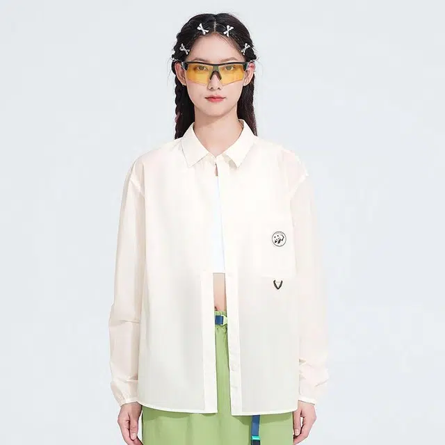 熊猫 硬糖系列 山系户外轻薄衬衫款 透气速干防紫外线防晒服 男女同款