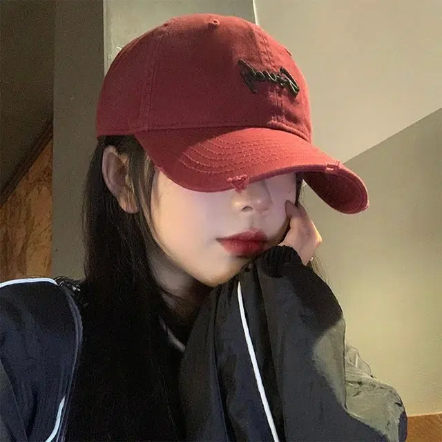 玄唐 美式复古字母刺绣大头围水洗户外出行防晒遮阳大头围显脸软顶 棉 鸭舌帽 男女同款情侣款
