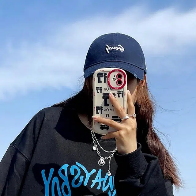 玄唐 美式复古字母刺绣大头围水洗户外出行防晒遮阳大头围显脸软顶 棉 鸭舌帽 男女同款情侣款