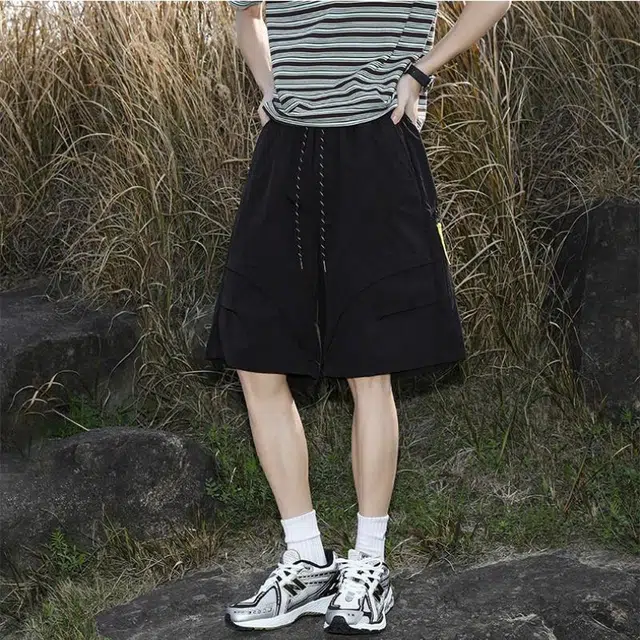 颂希尔 美式户外机能潮牌宽松速干工装短裤 男女同款