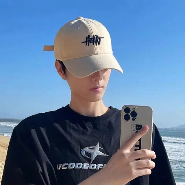 优幽兰 时尚百搭大头围显脸小休闲百搭韩版防紫外线遮阳帽美式辣妹街头复古字母刺绣太阳帽子 棉 鸭舌帽 男女同款情侣款