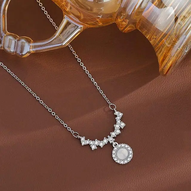 【S925银|精选高品质】 金师傅 闪耀紫藤花锁骨链 时尚森系 梦幻繁花精致气质优雅甜美百搭 小众轻奢高级#好运 玉髓 项链 女款