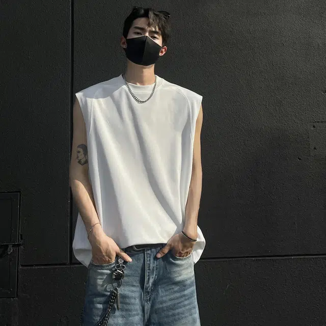 北欧攻略 美式基础款休闲运动健身柔软舒适痞帅坎肩背心 男女同款