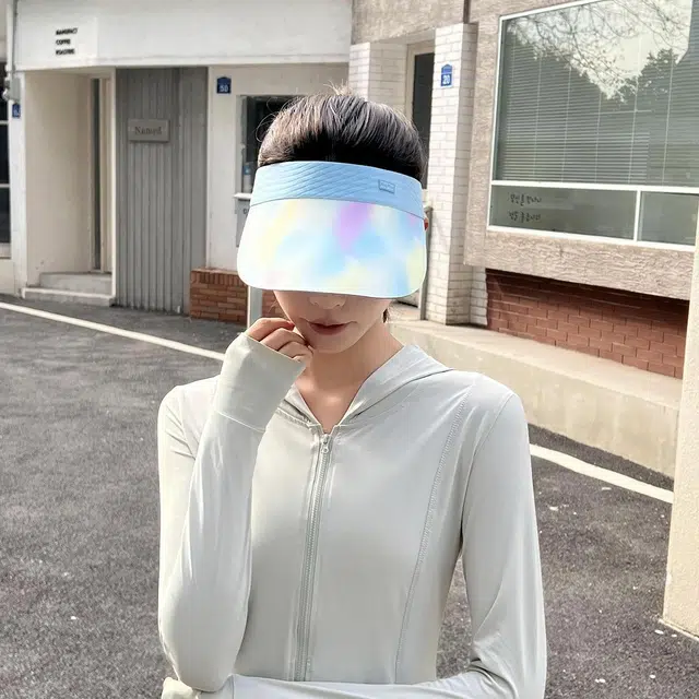 冠辉 夏季大檐无痕空顶帽运动户外遮阳帽防紫外线空顶超轻便无痕空顶遮阳帽运动跑步抗紫外线骑行太阳帽 锦纶 防晒帽 男女同款情侣款