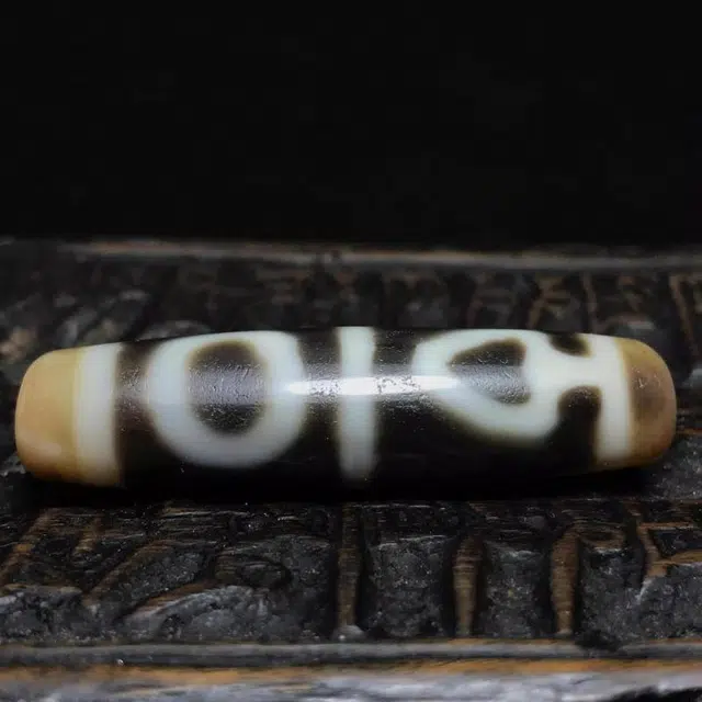 灵运宝 转运招财天珠菩提天地眼老矿皮壳温润老矿风化油润包浆老料器磨损到位天然 玛瑙 吊坠 男女同款情侣款