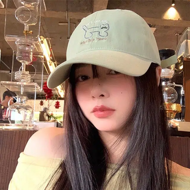玄唐 日系可爱猫咪刺绣软顶春夏季户外出游休闲百搭学生大头围显脸小防晒遮阳帽 棉 鸭舌帽 男女同款情侣款
