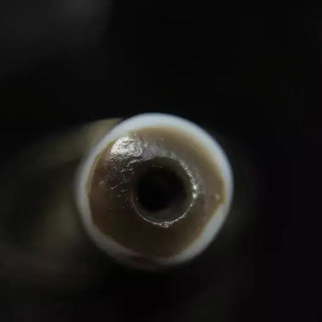 灵运宝 转运招财天珠莲师三眼油润包浆老矿风化油润包浆老料器磨损到位天然 玛瑙 吊坠 男女同款情侣款