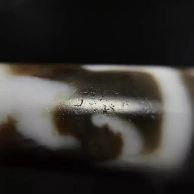 灵运宝 转运招财天珠莲师三眼油润包浆老矿风化油润包浆老料器磨损到位天然 玛瑙 吊坠 男女同款情侣款