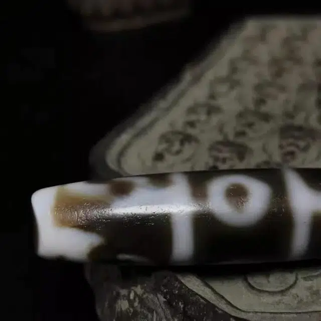 灵运宝 转运招财天珠莲师三眼油润包浆老矿风化油润包浆老料器磨损到位天然 玛瑙 吊坠 男女同款情侣款