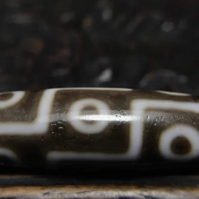 灵运宝 转运招财九眼天珠颜色分明皮壳温润老矿风化油润包浆老料器磨损到位天然 玛瑙 吊坠 男女同款情侣款