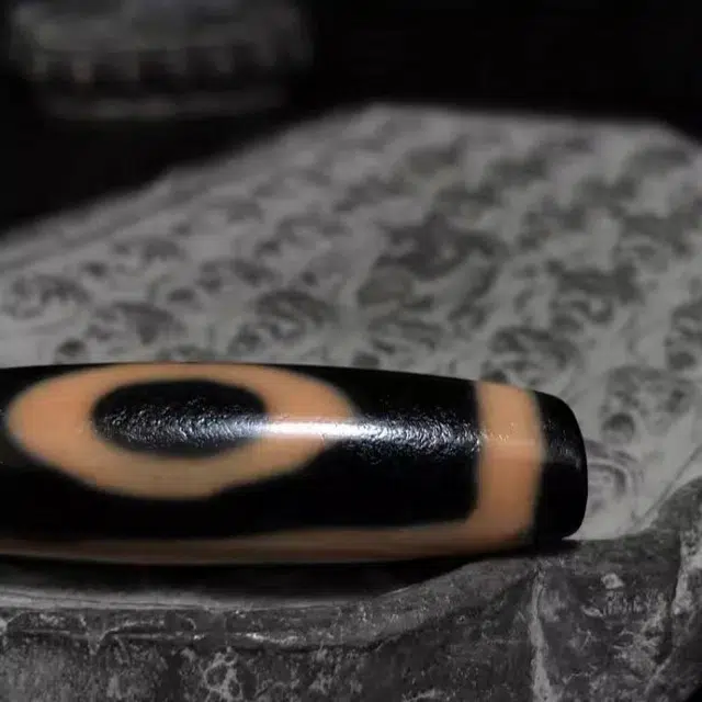 灵运宝 转运招财老天珠两眼玉髓色泽红润老矿风化油润包浆老料器磨损到位天然 玛瑙 吊坠 男女同款情侣款