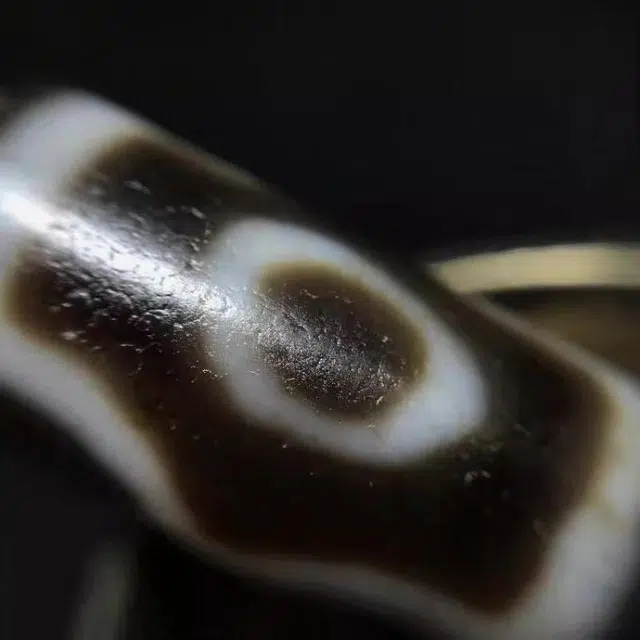 灵运宝 转运招财天珠三眼风化油润老矿风化油润包浆老料器磨损到位天然 玛瑙 吊坠 男女同款情侣款