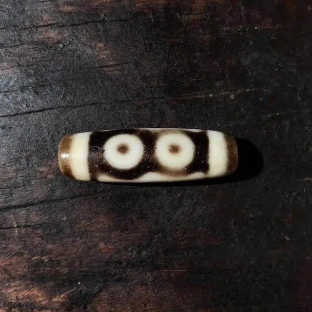 灵运宝 转运招财三眼天珠风化包浆九眼页岩老矿风化油润包浆老料器磨损到位天然 玛瑙 吊坠 男女同款情侣款