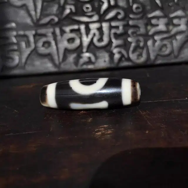 灵运宝 转运招财天地天珠锁骨链老矿黑白皮壳温润老矿风化油润包浆老料器磨损到位 玛瑙 吊坠 男女同款情侣款