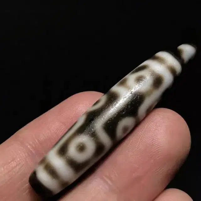 灵运宝 转运招财九眼天珠风化油润老矿风化油润包浆老料器磨损到位天然 玛瑙 吊坠 男女同款情侣款
