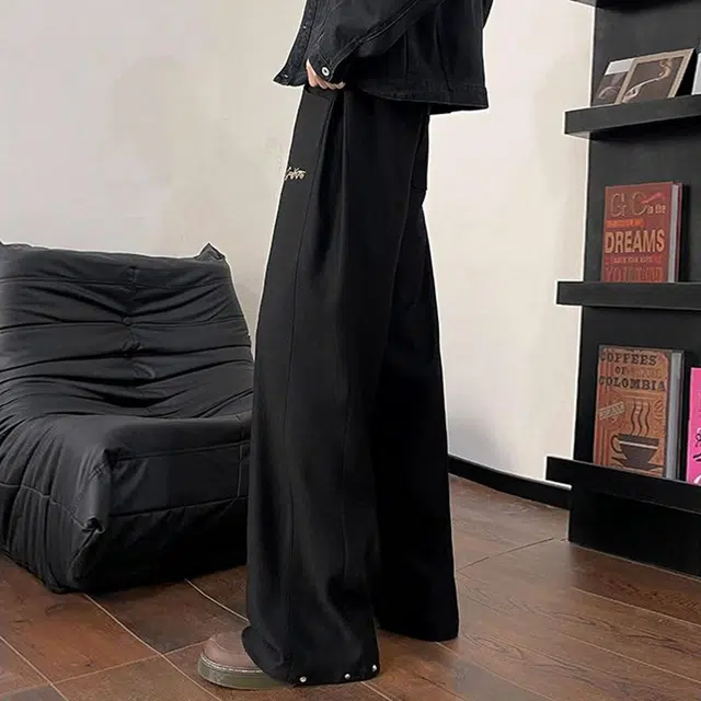 童先森 美式高街直筒裤复古百搭简约休闲裤 男款