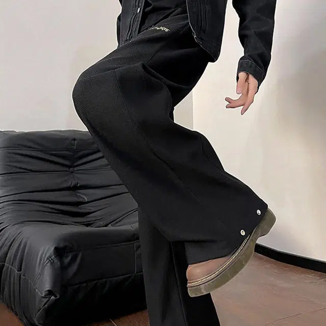 童先森 美式高街直筒裤复古百搭简约休闲裤 男款