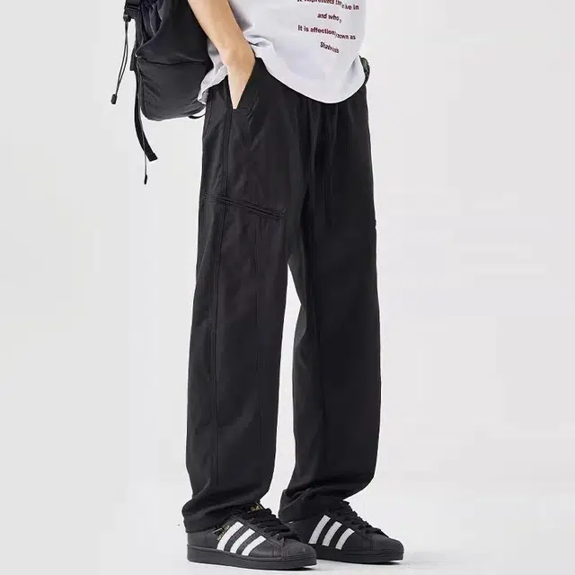 隐狼世家 宽松直筒潮流时尚百搭舒适休闲裤 男款