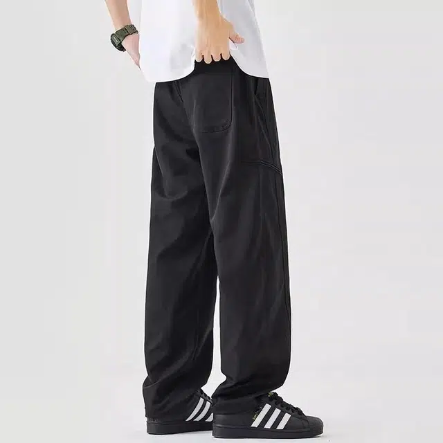 隐狼世家 宽松直筒潮流时尚百搭舒适休闲裤 男款