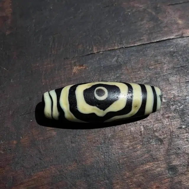 灵运宝 转运招财天珠三眼图腾少线粗扎实磨损老矿风化油润包浆老料器磨损到位 琉璃 项链 男女同款情侣款