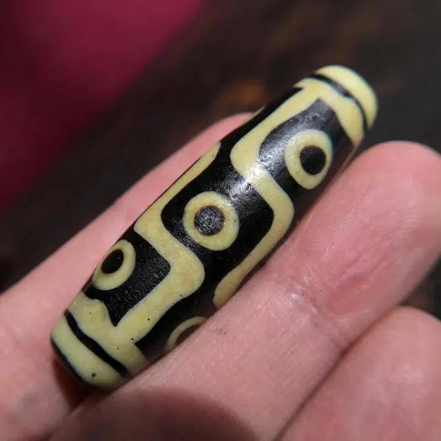灵运宝 转运招财天珠九眼线条扎实磨损到位老矿风化油润包浆老料器磨损到位 琉璃 吊坠 男女同款情侣款