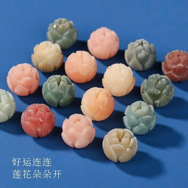 九华山 步步生莲手持佛珠念珠 小众高级感国潮新中式多宝 有钱花#好运 礼盒装 菩提根 手串 男女同款情侣款