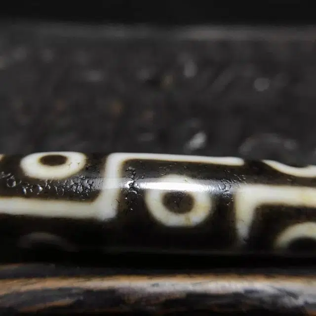 灵运宝 #转运招财黑白九眼天珠皮壳温润老矿风化油润包浆老料器磨损到位天然 玛瑙 吊坠 男女同款情侣款