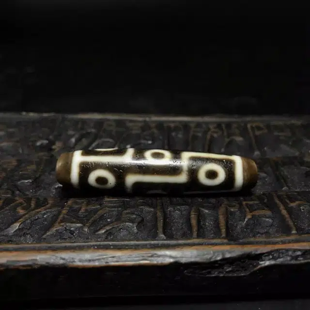 灵运宝 #转运招财黑白九眼天珠皮壳温润老矿风化油润包浆老料器磨损到位天然 玛瑙 吊坠 男女同款情侣款