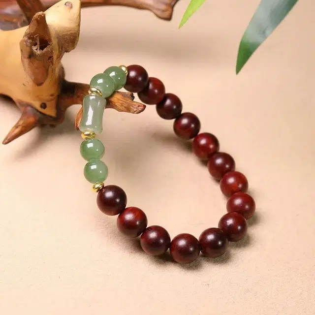 唐述 【考试考研 节节高升】国潮风竹节文玩念珠 学业有成平安顺遂升职加薪上岸有好运 紫檀属 手串 男女同款情侣款