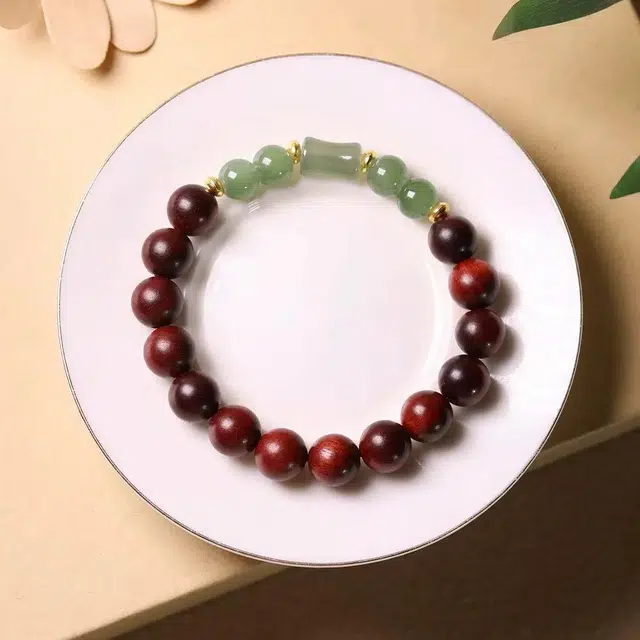 唐述 【考试考研 节节高升】国潮风竹节文玩念珠 学业有成平安顺遂升职加薪上岸有好运 紫檀属 手串 男女同款情侣款