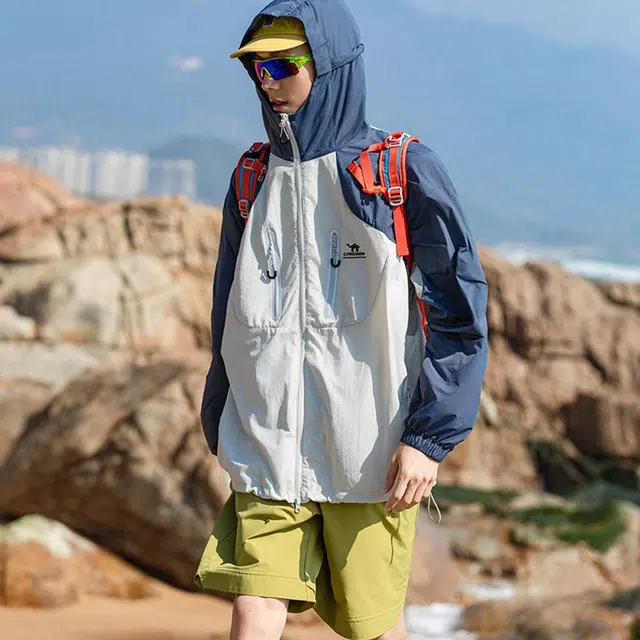 领航骆驼 户外运动学生党百搭潮流防晒衣 男款