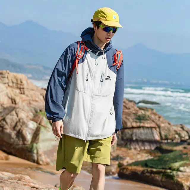 领航骆驼 户外运动学生党百搭潮流防晒衣 男款