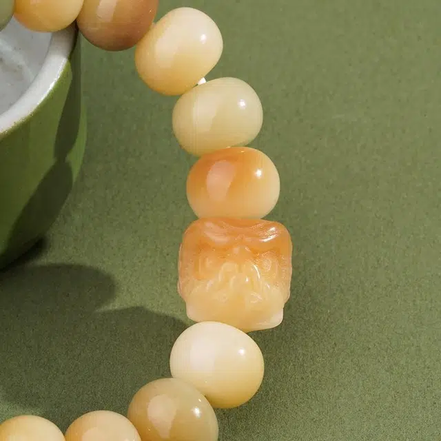 布达拉宫 【做个富婆】新中式招财纳福醒狮机吉祥如意诸事顺遂转运珠简约百搭#好运 菩提子/菩提籽 手串 男女同款情侣款