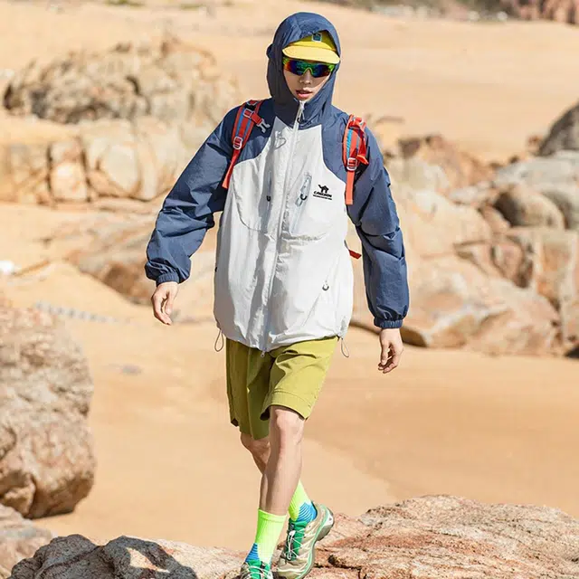 领航骆驼 户外运动学生党百搭潮流防晒衣 男款