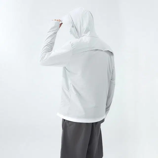 北极绒 男士高端宽松薄款透气男凉感夹克外套 男款