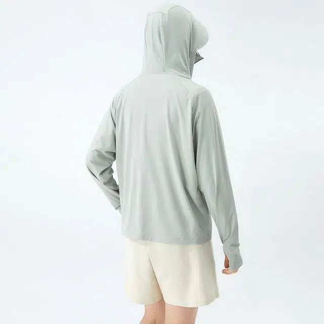 北极绒 透气皮肤衣户外薄款连帽服运动长袖夹克外套 男款