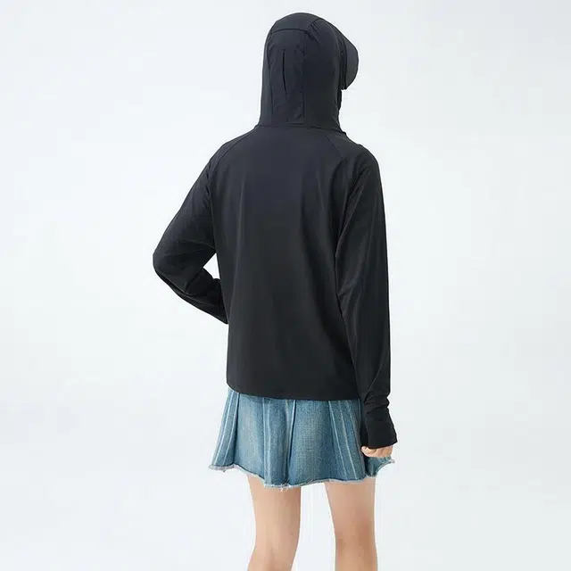 北极绒 透气皮肤衣户外薄款连帽服运动长袖夹克外套 男款