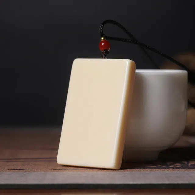 嫒柯 新中式国风文玩精工雕刻 小众设计轻奢高级感佛牌 好运连连招财纳福考公考研上岸转运国潮挂件 #好运 象牙果 项链 男女同款情侣款