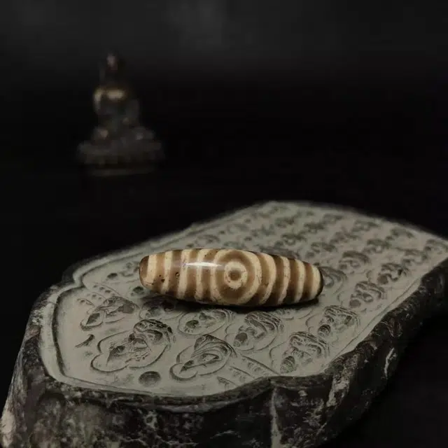 灵运宝 #转运招财天珠多线三眼颜色好磨损到位老矿风化油润包浆老料器磨损到位 小米珠 吊坠 男女同款情侣款
