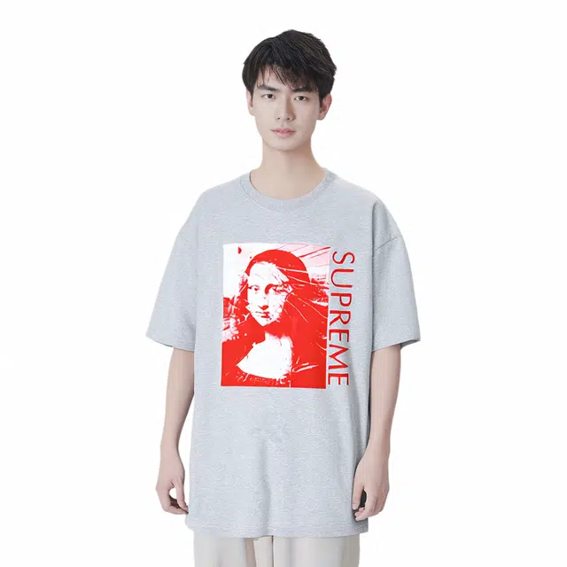 Supreme SS18 Mona Lisa Tee Heather Grey T