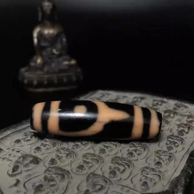 灵运宝 #转运招财天珠双法帽天珠色泽老气老矿风化油润包浆老料器磨损到位天然 玛瑙 吊坠 男女同款情侣款