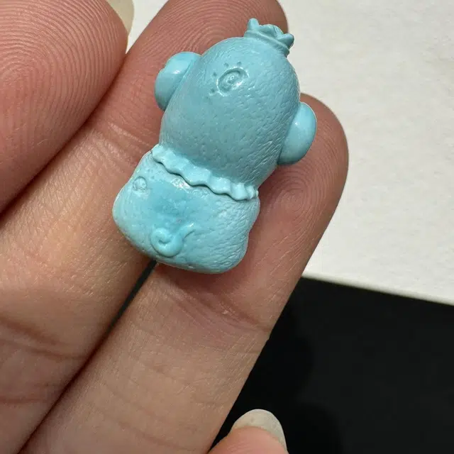 灵运宝 【师傅已加能量】#转运招财原矿高瓷湖北精工雕刻福猪宝宝瓷度玻璃瓷天空蓝一物一图无油无水 绿松石 吊坠 男女同款情侣款